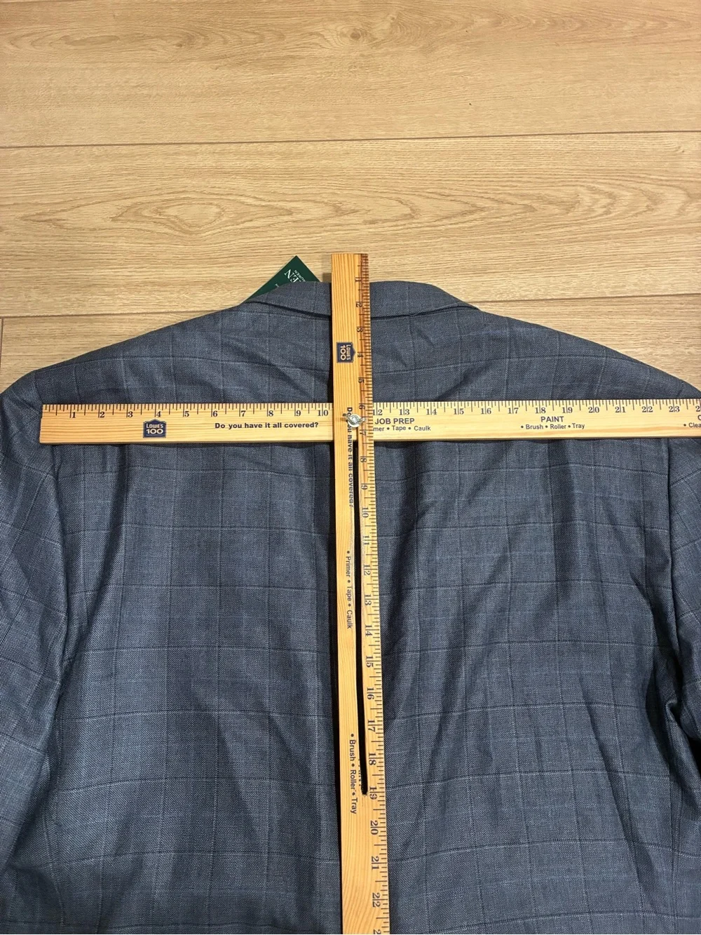NWT Lauren Ralph Lauren Men’s Silk Wool Windowpane Plaid Blazer Size 60L